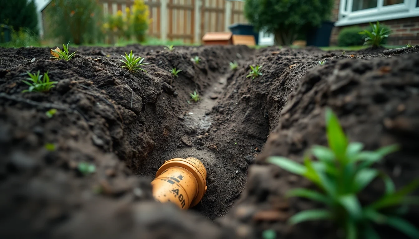 Drain Excavation in Cardiff, South Wales
